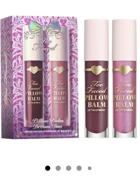 Too Faced Pillow Balm Dream Duo Limited Ed. Hydrating Lip Balm Set, 6ml x2, NIB
